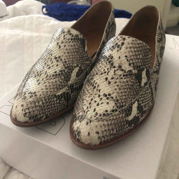 madewell snakeskin loafers